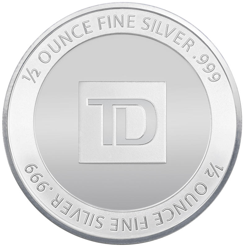 Image for 1/2 oz TD Silver Round from TD Precious Metals